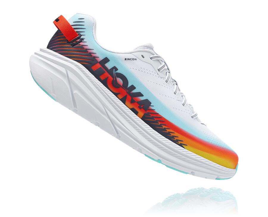 Hoka One One Running Shoes Mens White/Blue - Ironman Rincon 2 - 41263DURZ